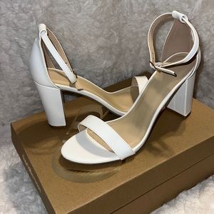 Charlotte Russe white heels size 8